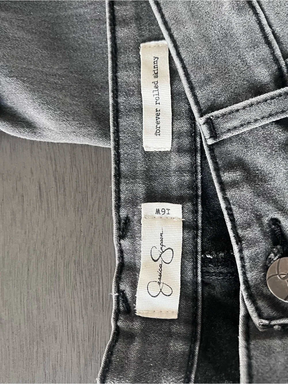 Jessica Simpson Grey Boyfriend Skinny Jeans - Picture 5 of 12